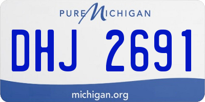 MI license plate DHJ2691