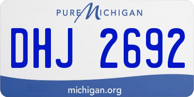 MI license plate DHJ2692