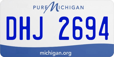 MI license plate DHJ2694
