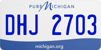 MI license plate DHJ2703