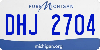 MI license plate DHJ2704