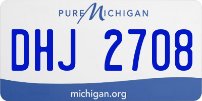 MI license plate DHJ2708