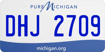 MI license plate DHJ2709
