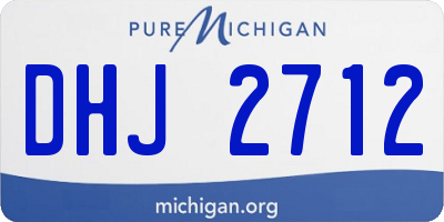 MI license plate DHJ2712