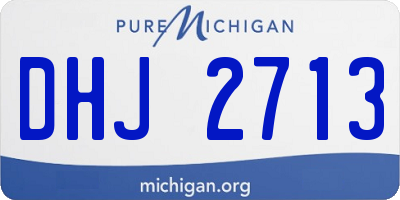 MI license plate DHJ2713