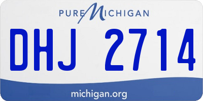 MI license plate DHJ2714