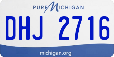 MI license plate DHJ2716