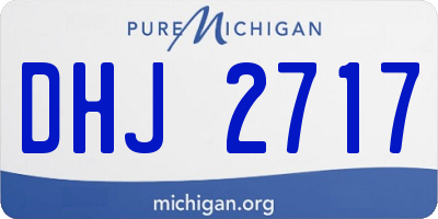MI license plate DHJ2717