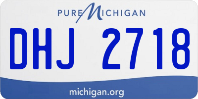 MI license plate DHJ2718