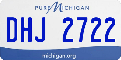 MI license plate DHJ2722