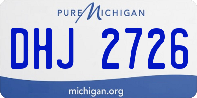 MI license plate DHJ2726