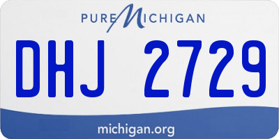 MI license plate DHJ2729