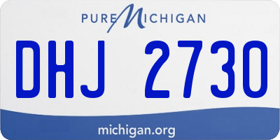 MI license plate DHJ2730