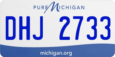 MI license plate DHJ2733