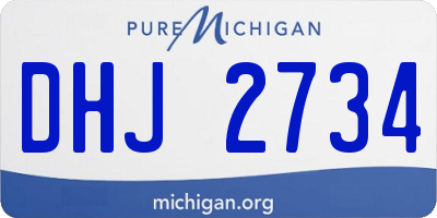 MI license plate DHJ2734