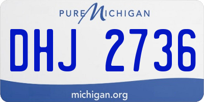 MI license plate DHJ2736