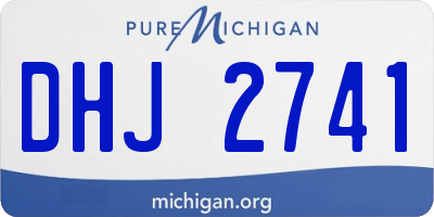 MI license plate DHJ2741