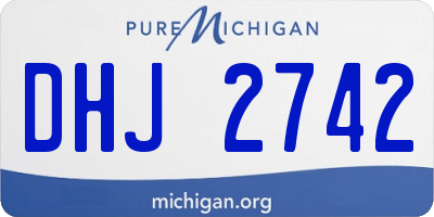 MI license plate DHJ2742