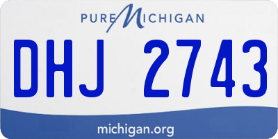 MI license plate DHJ2743
