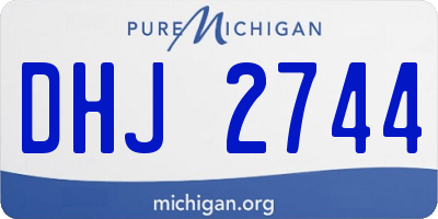 MI license plate DHJ2744