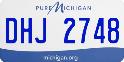 MI license plate DHJ2748