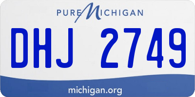 MI license plate DHJ2749