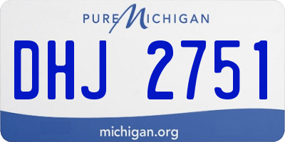 MI license plate DHJ2751
