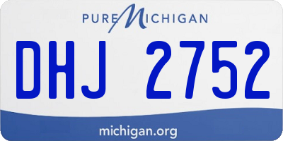 MI license plate DHJ2752