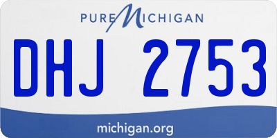 MI license plate DHJ2753