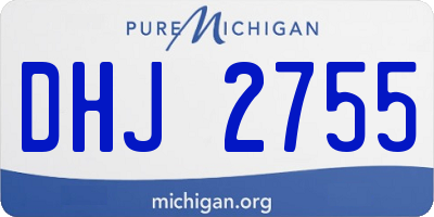 MI license plate DHJ2755