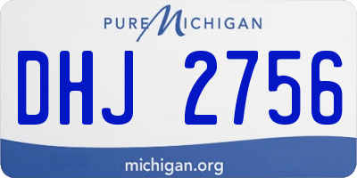 MI license plate DHJ2756