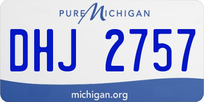 MI license plate DHJ2757