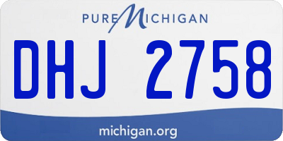 MI license plate DHJ2758