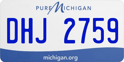 MI license plate DHJ2759