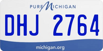 MI license plate DHJ2764