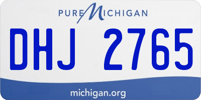 MI license plate DHJ2765