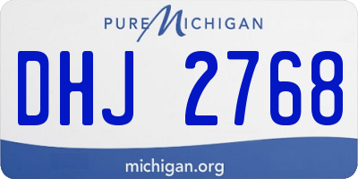 MI license plate DHJ2768