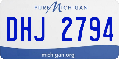 MI license plate DHJ2794