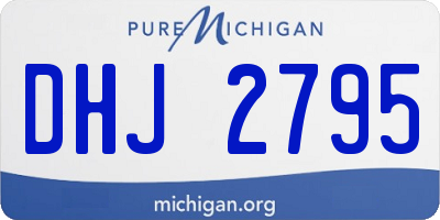 MI license plate DHJ2795
