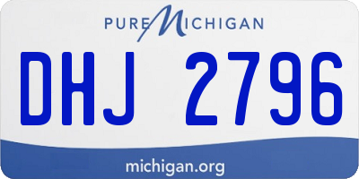 MI license plate DHJ2796
