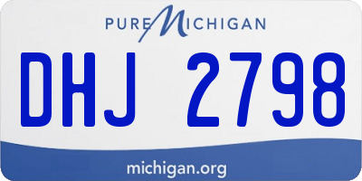 MI license plate DHJ2798
