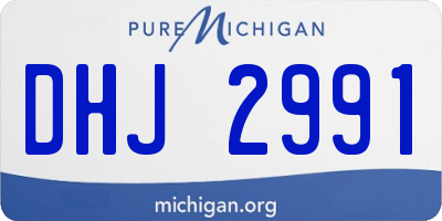 MI license plate DHJ2991