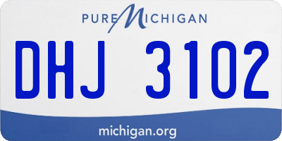 MI license plate DHJ3102