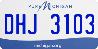 MI license plate DHJ3103