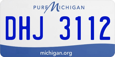 MI license plate DHJ3112
