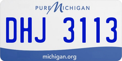 MI license plate DHJ3113