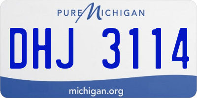 MI license plate DHJ3114