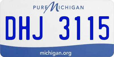 MI license plate DHJ3115