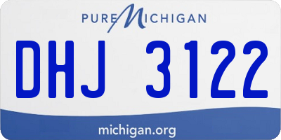MI license plate DHJ3122