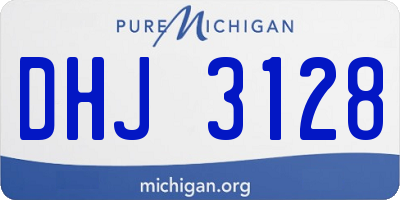 MI license plate DHJ3128
